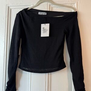 Princess Polly Elegant Black Long Sleeve Top